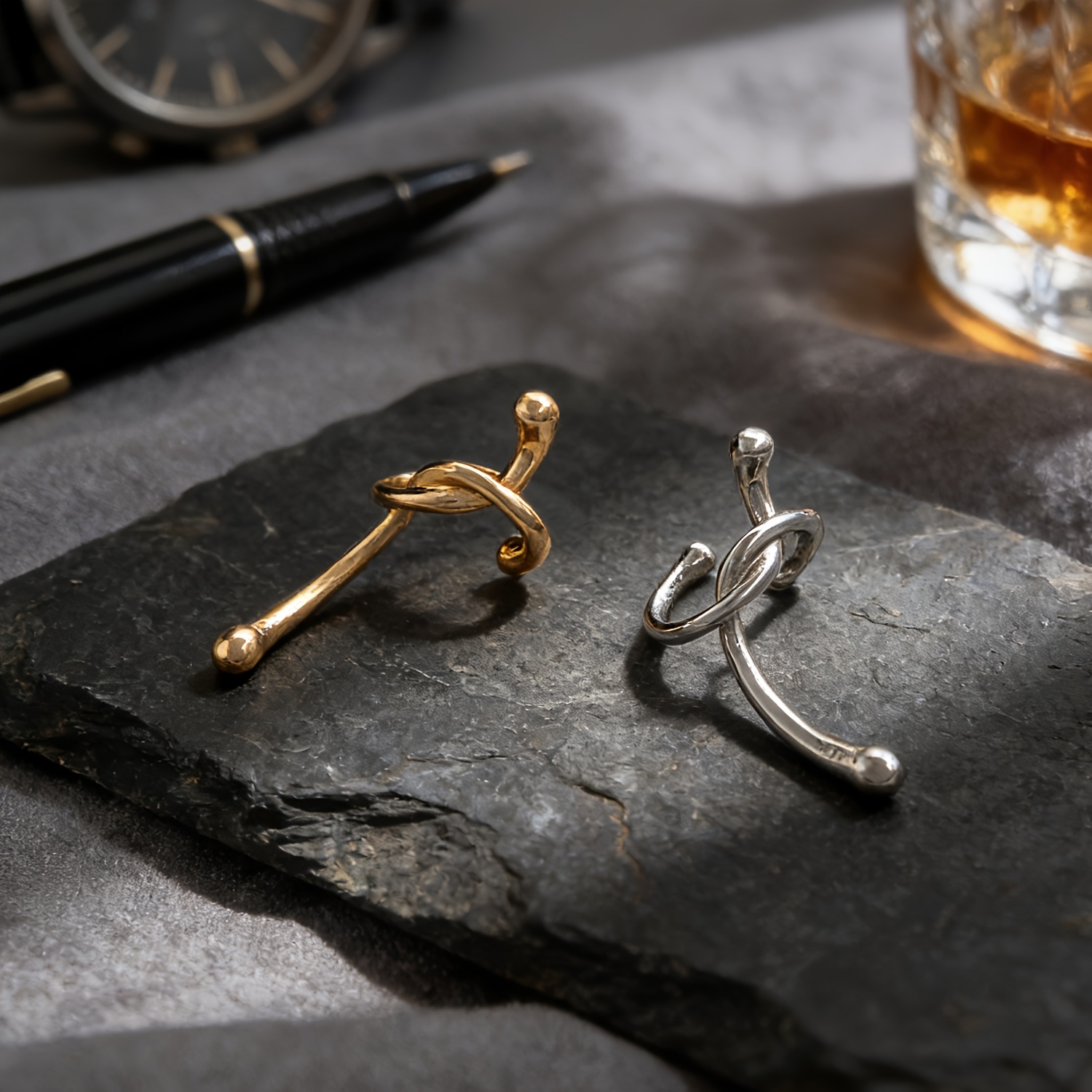 Men's Western Knot No Piercing Ear Bone Clip — Casual Gift